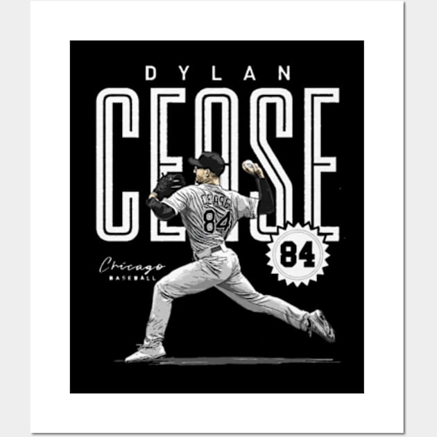 Dylan Cease Chicago W Card Wall Art by Jesse Gorrell